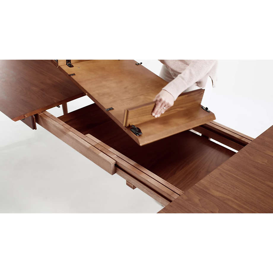 Walnut dining on sale table extendable