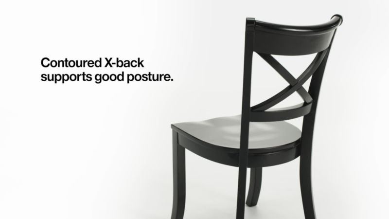 Play Vintner Black Wood Dining Chair - video 1 of 1