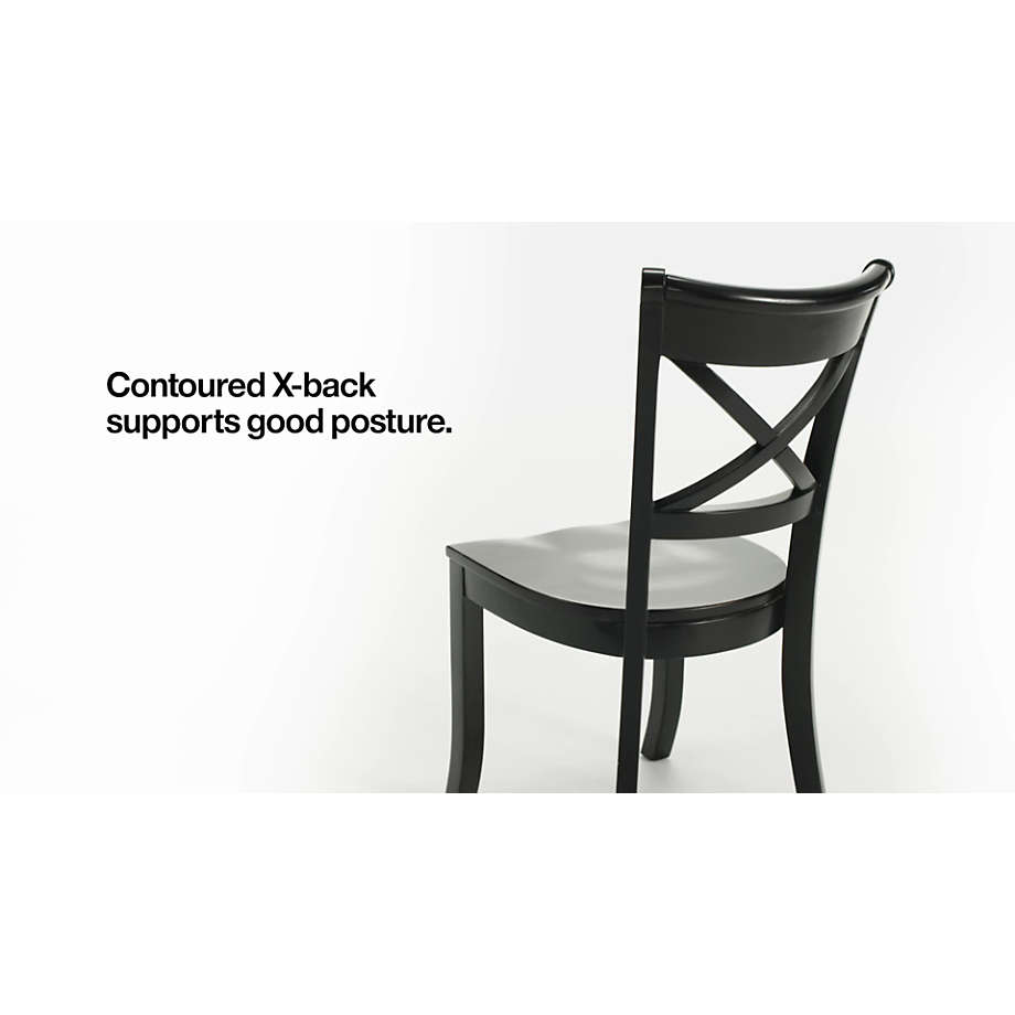 Vintner Black Wood Dining Chair Reviews Crate Barrel