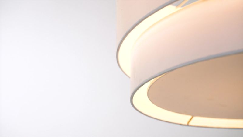 Play Meryl Arc Brass Floor Lamp with White Shade - video 1 of 1