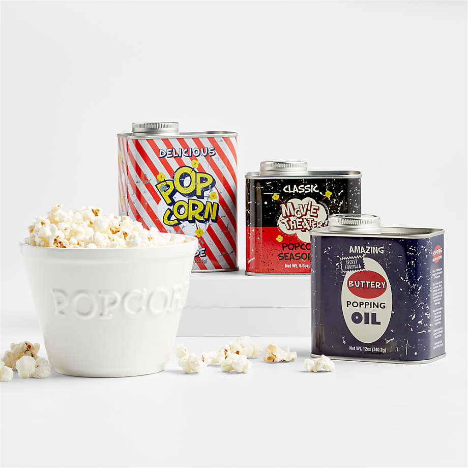 Paper Bag With Popcorn And Movie Reel Ribbon Movie Theater Tv