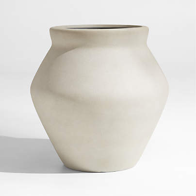 Wabi Medium Sand Fiberstone Planter by Leanne Ford