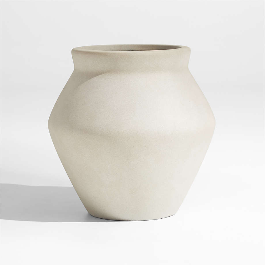 Wabi Small Sand Fiberstone Planter Pot by Leanne Ford + Reviews | Crate ...