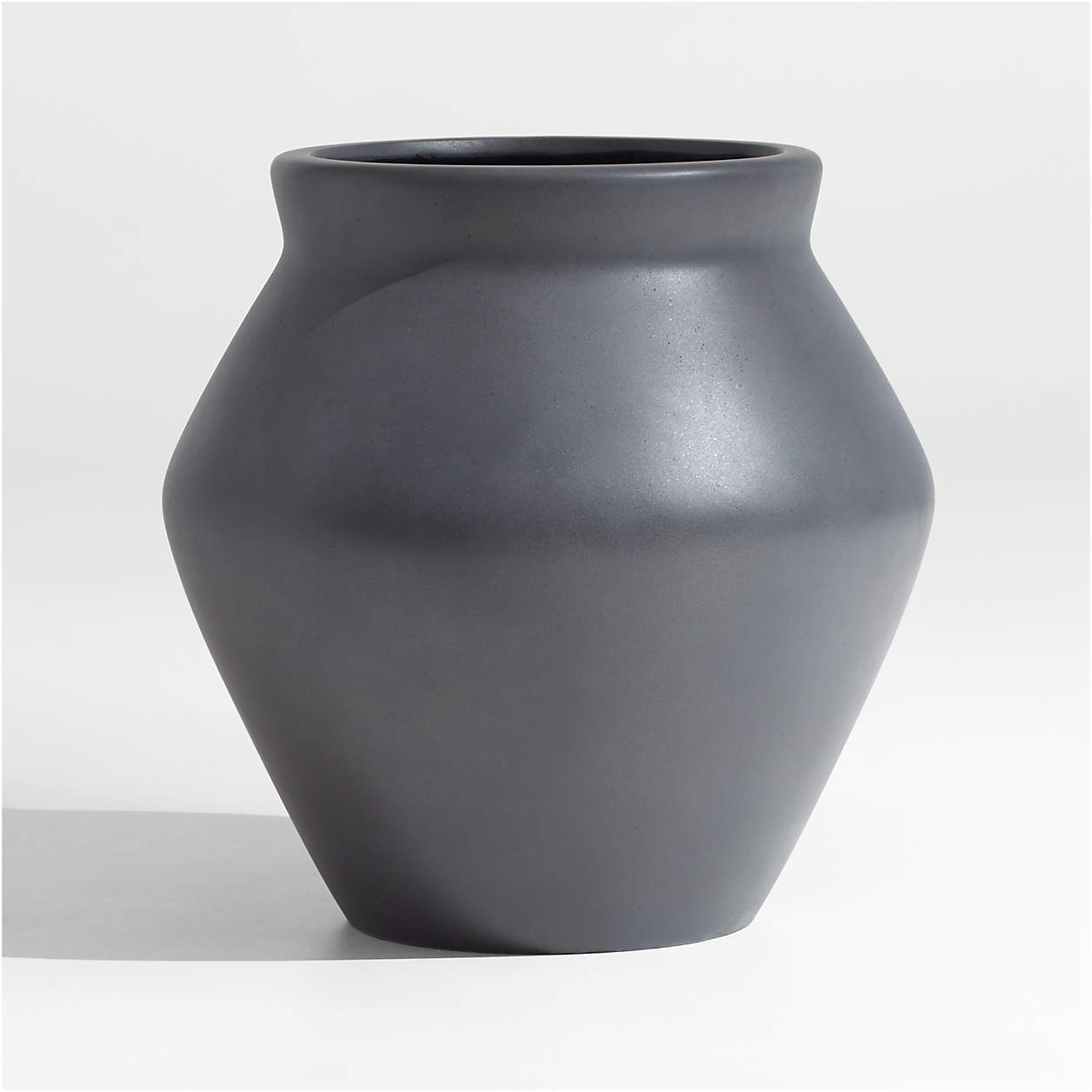 Wabi Medium Slate Fiberstone Planter by Leanne Ford + Reviews | Crate ...