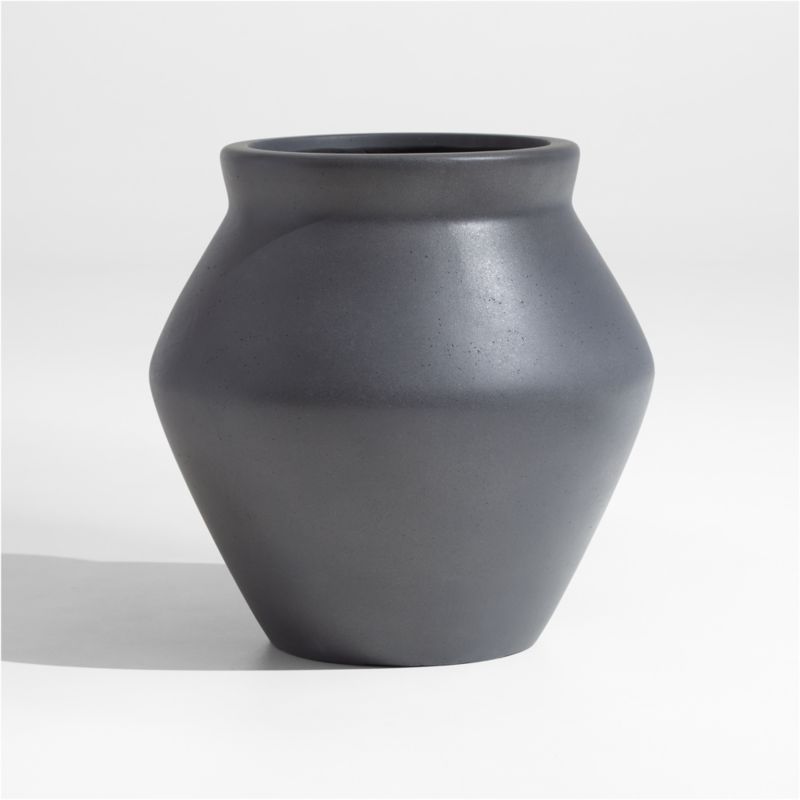 Wabi Slate Fiberstone Planter by Leanne Ford