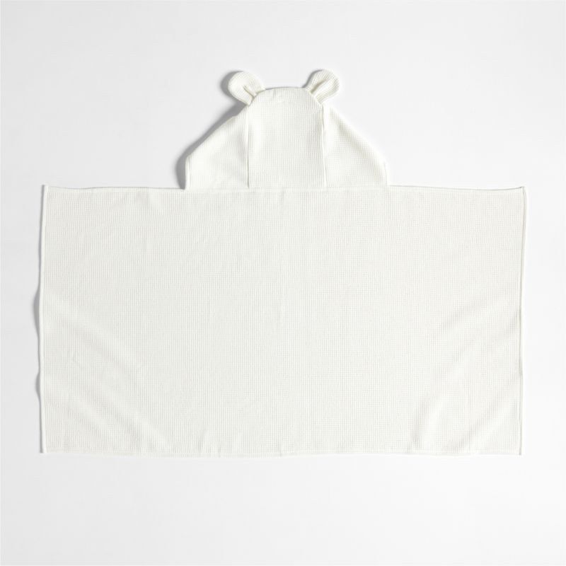 Bear Organic Waffle Hooded Kids Towel - image 5 of 8