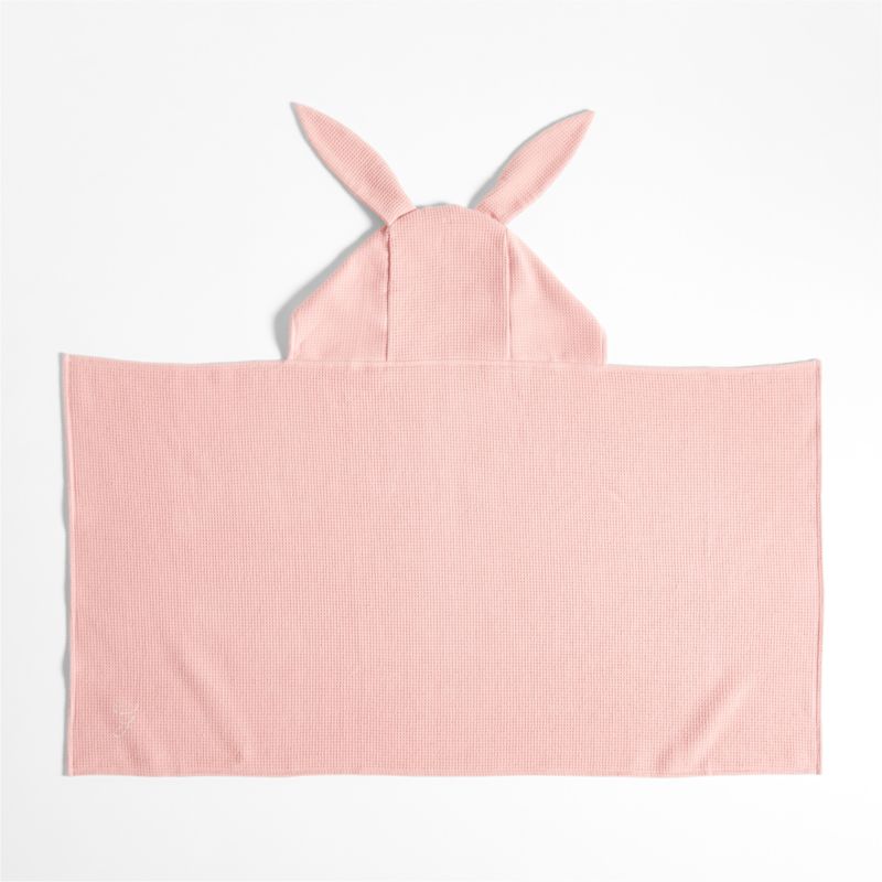 Bunny Organic Waffle Hooded Kids Towel