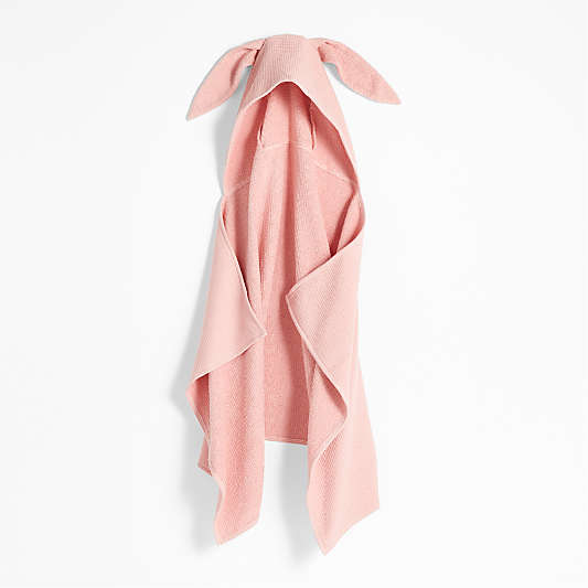 Bunny Organic Waffle Hooded Kids Towel