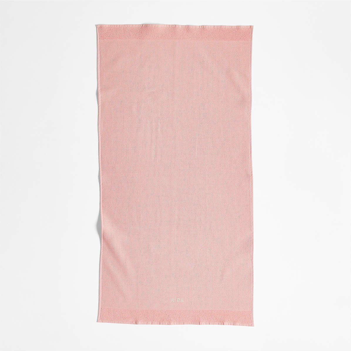 Pink Bath Towels from Waffle Weave Linen