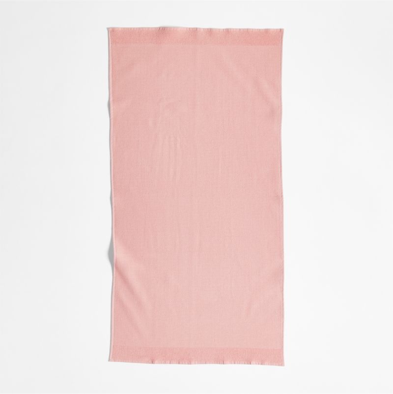 Pink Organic Waffle Bath Towel - image 4 of 7