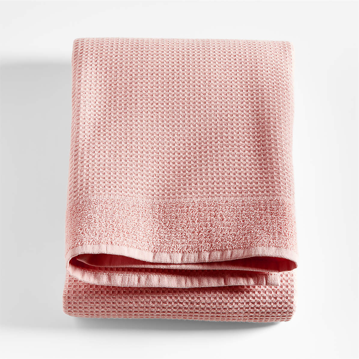 Pink Bath Towels from Waffle Weave Linen