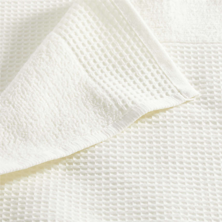 Ivory Organic Waffle Towels