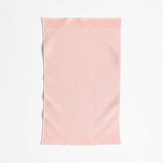 Pink Organic Waffle Hand Towel