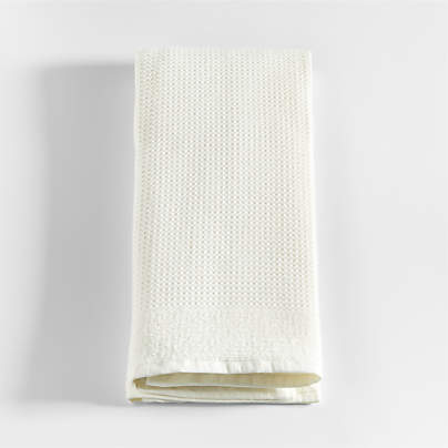 Ivory Organic Waffle Hand Towel