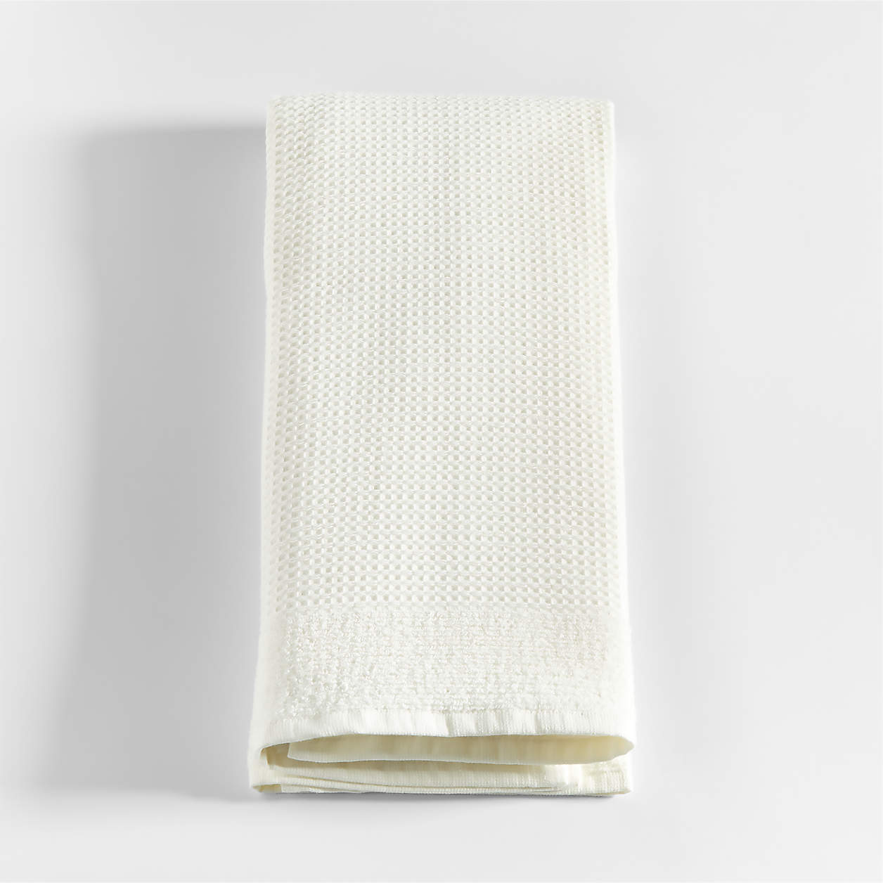 Ivory Organic Waffle Personalized Kids Hand Towel Crate & Kids