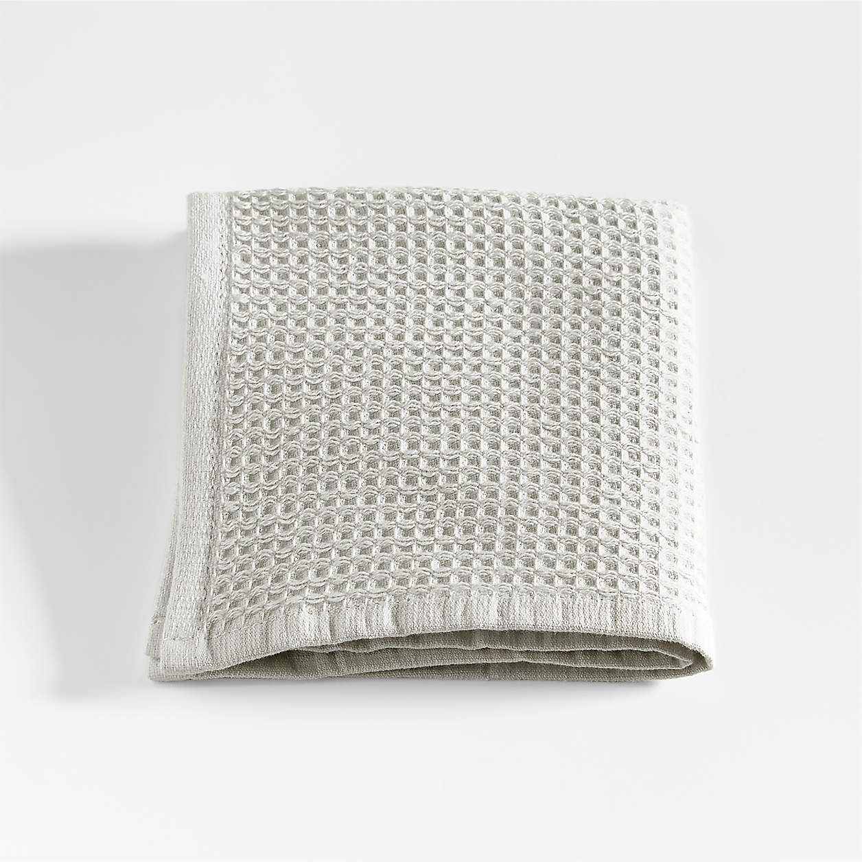 Grey Organic Waffle Washcloth + Reviews | Crate & Kids