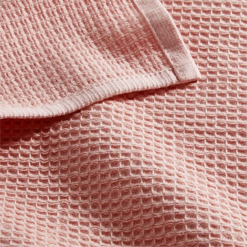 Pink Organic Waffle Washcloth - image 3 of 4