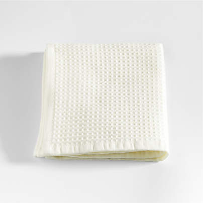 Ivory Organic Waffle Washcloth