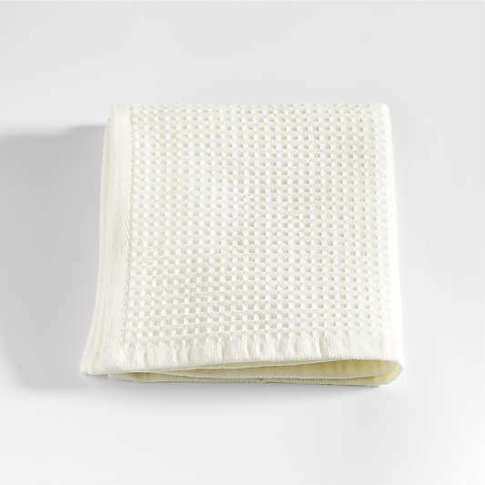 Ivory Organic Waffle Washcloth