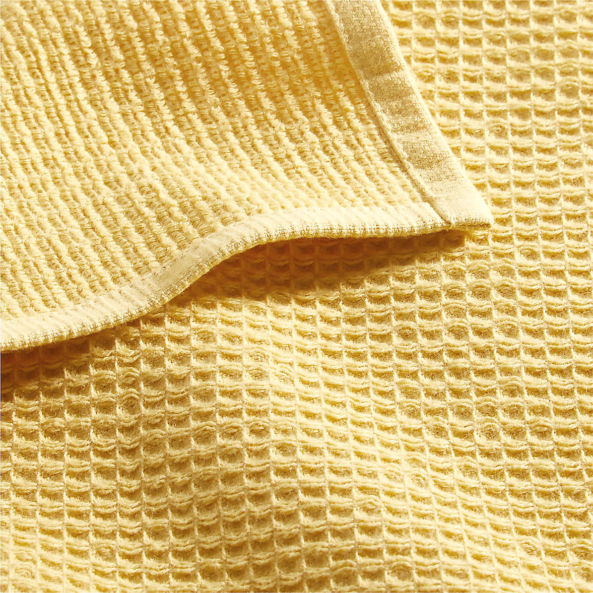 Thirsty Towels, Cotton, Fluffy Waffle Weave, Honeycomb Design, Bath  Towel, Full Size, Golden Yellow