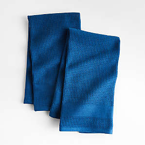 Blue Dish Towels Crate And Barrel