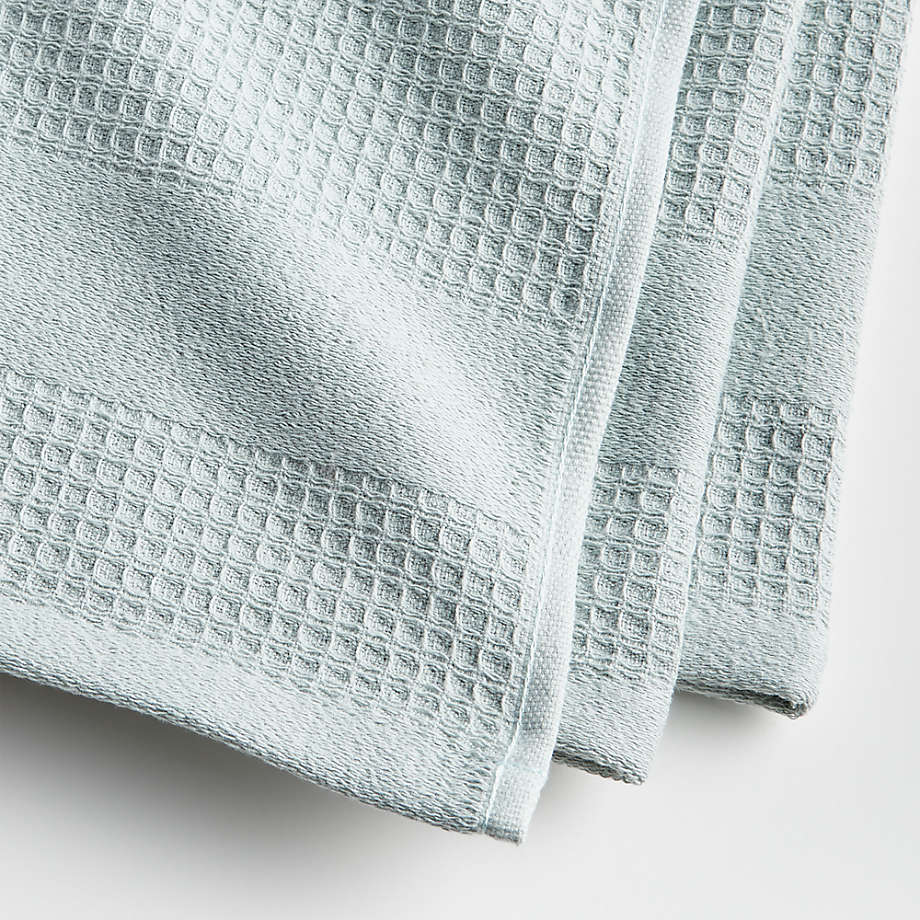 Kitchen Dish Towels Gray, 100% Cotton Waffle Weave 15x26, 12 pc Terry Cloth