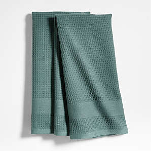  Casa De Lan Premium Cotton Kitchen Cloth Set of 6 - Dish Wipes  for Kitchen - Chain Stripe Towels - Tea Towels for Kitchen - Hand Cloths -  100% Ring Spun