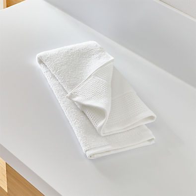 View Waffle-Terry White Organic Hand Towel details