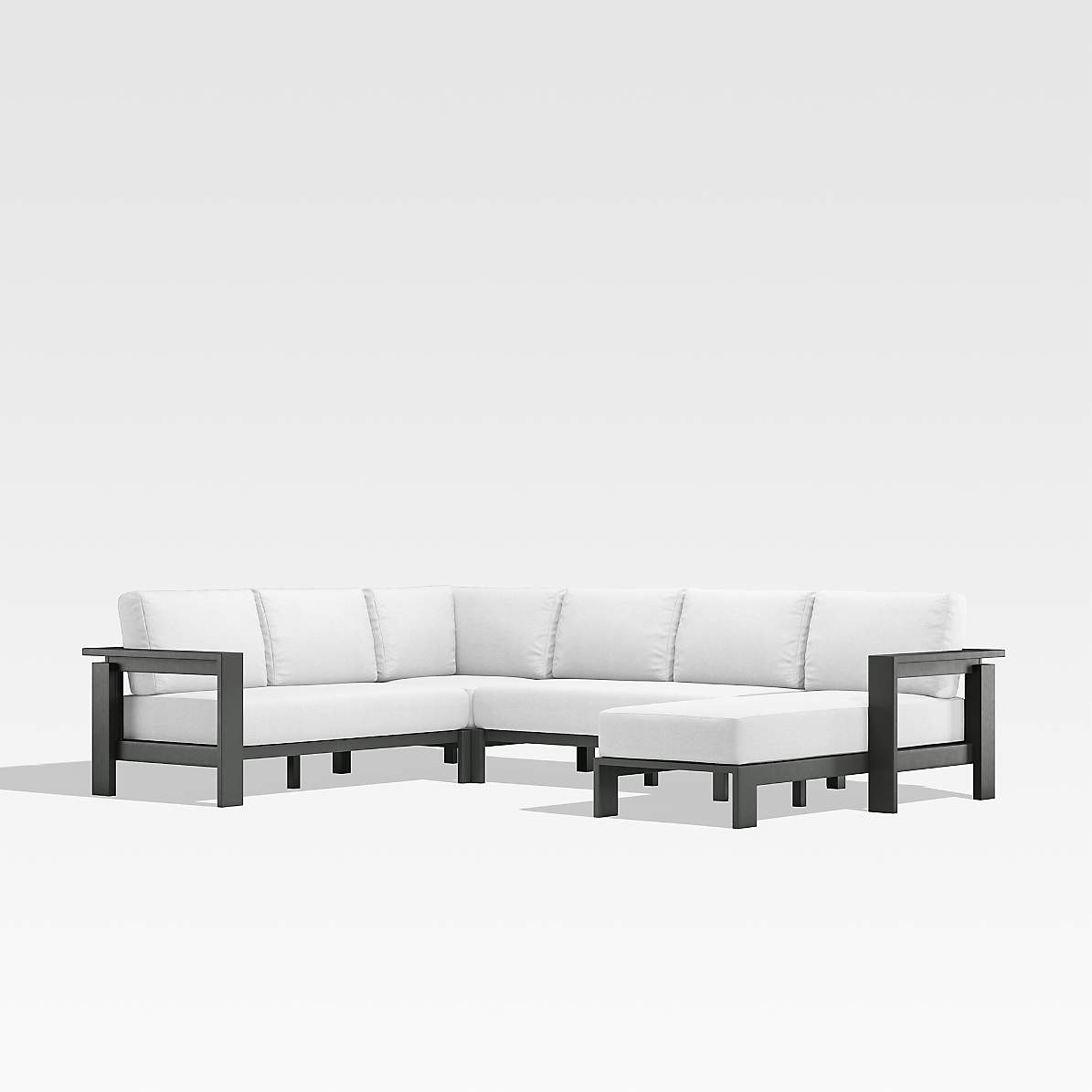 Outdoor sectional with white cushions new arrivals