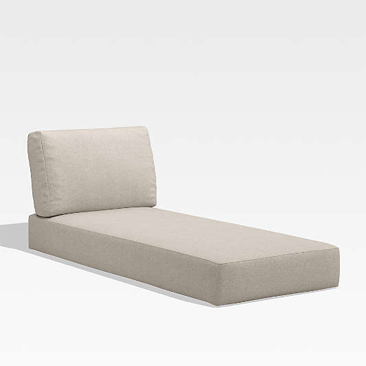 Replacement Walker Canvas Flax Beige Sunbrella ® Outdoor Chaise Cushion