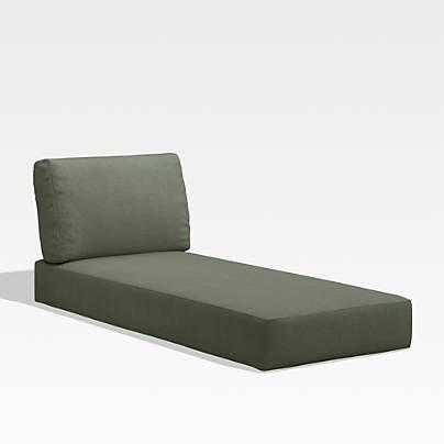 Walker Cast Sage Green Sunbrella ® Outdoor Chaise Cushion