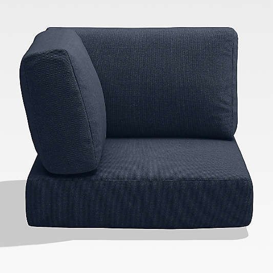 Walker Canvas Navy Blue Blue Sunbrella ® Outdoor Sectional Corner Cushion