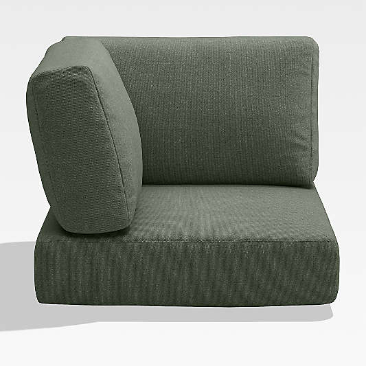 Walker Cast Sage Green Sunbrella ® Outdoor Sectional Corner Cushion