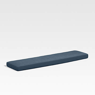 Walker Cast Harbor Blue Sunbrella ® Outdoor Dining Bench Cushion