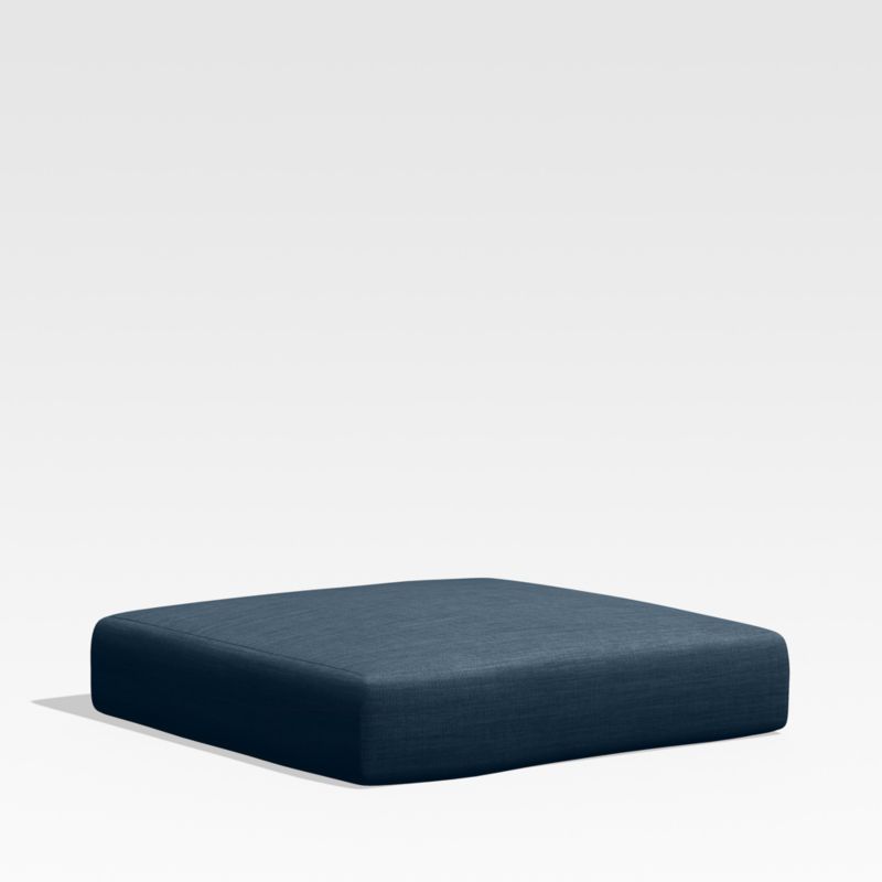 Walker Cast Harbor Blue Sunbrella ® Outdoor Ottoman Cushion - image 0 of 2