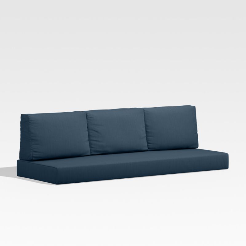 Walker Cast Harbor Blue Sunbrella ® Outdoor Sofa Cushion - image 0 of 2