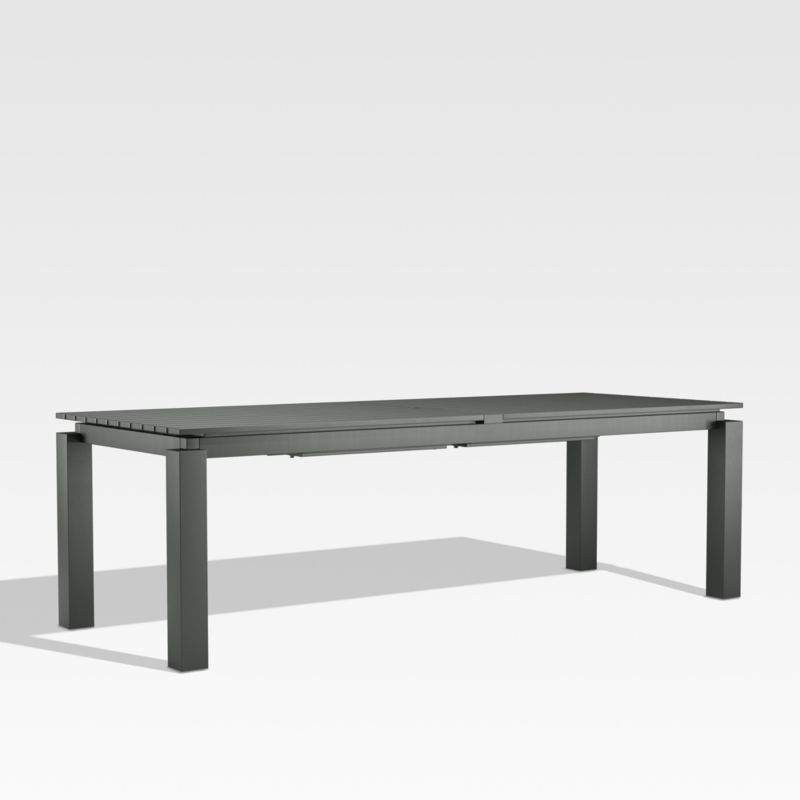 Walker 96" Dark Grey Extendable Outdoor Dining Table