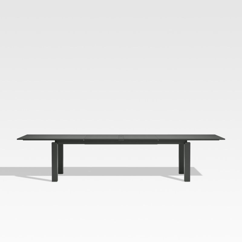 Walker 96"-144" Dark Grey Extendable Outdoor Dining Table