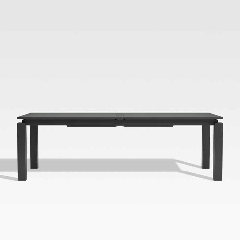 Walker 96"-144" Dark Grey Extendable Outdoor Dining Table