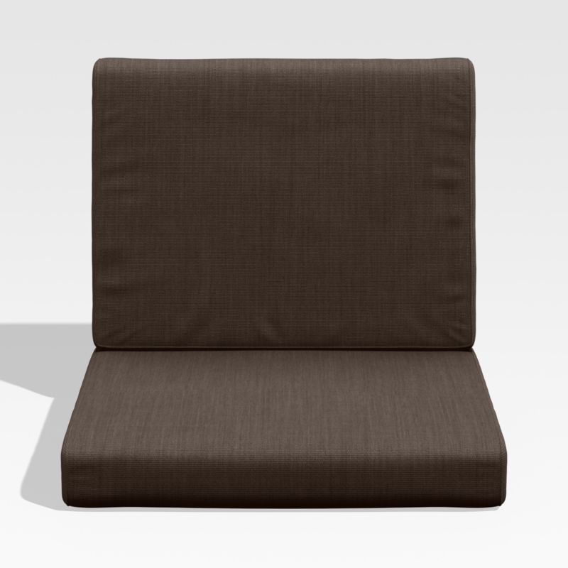 Viewing product image Walker Canvas Java Brown Sunbrella ® Outdoor Dining Arm Chair Cushion - image 1 of 3