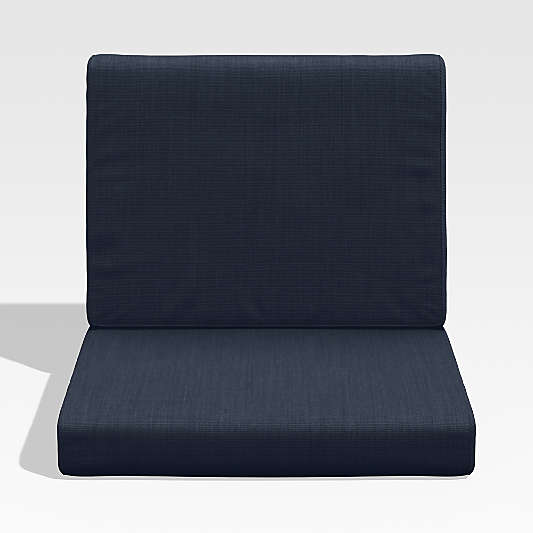 Walker Canvas Navy Blue Sunbrella ® Outdoor Dining Arm Chair Cushion