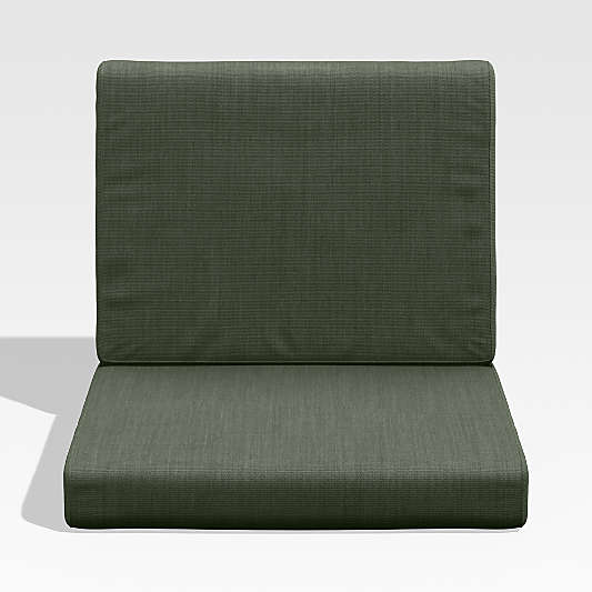 Walker Cast Sage Green Sunbrella ® Outdoor Dining Arm Chair Cushion