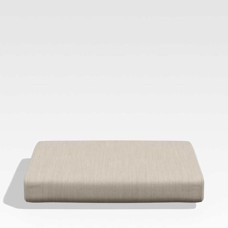 Viewing product image Walker Canvas Flax Beige Sunbrella ® Outdoor Dining Side Chair Cushion - image 1 of 3