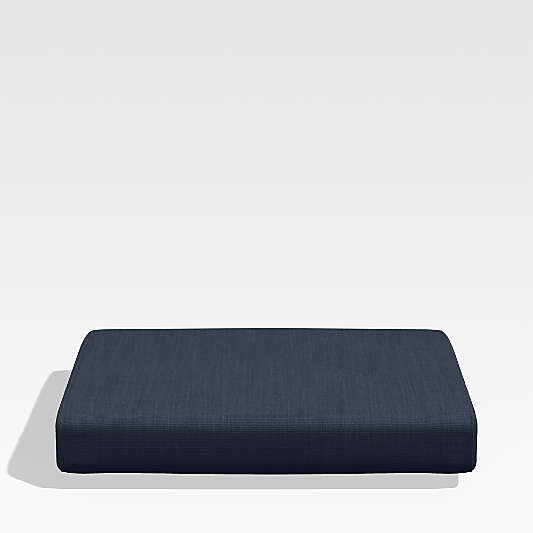 Walker Canvas Navy Blue Sunbrella ® Outdoor Dining Side Chair Cushion