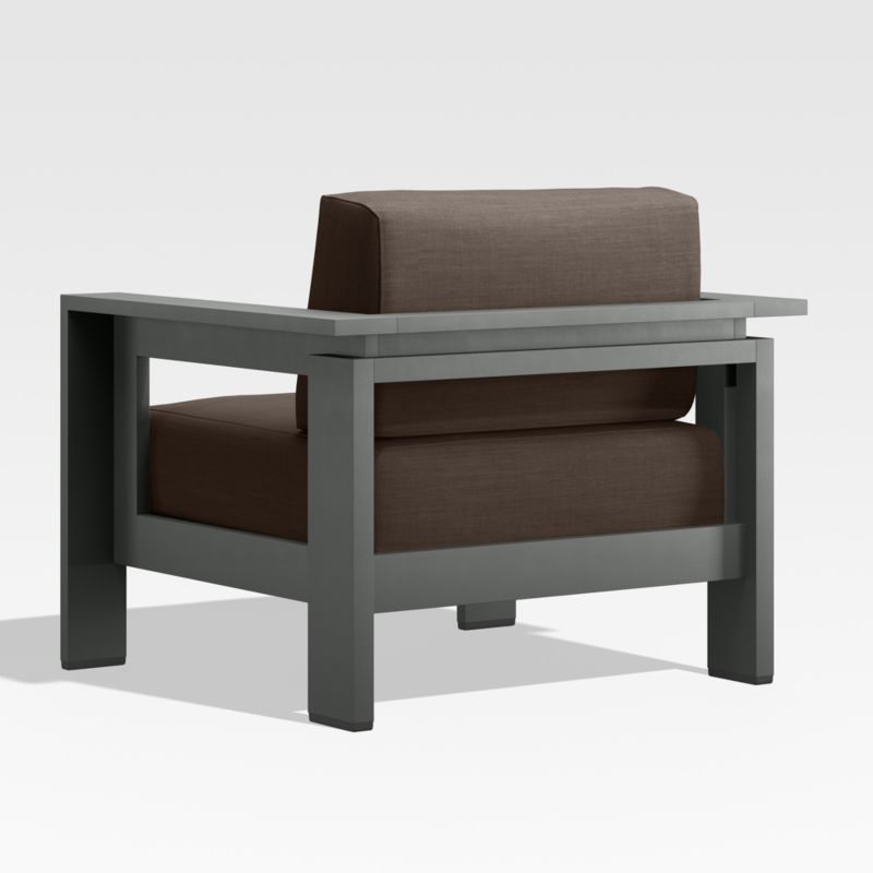 Walker Metal Outdoor Lounge Chair with Canvas Java Brown Sunbrella ® Cushions - image 12 of 12