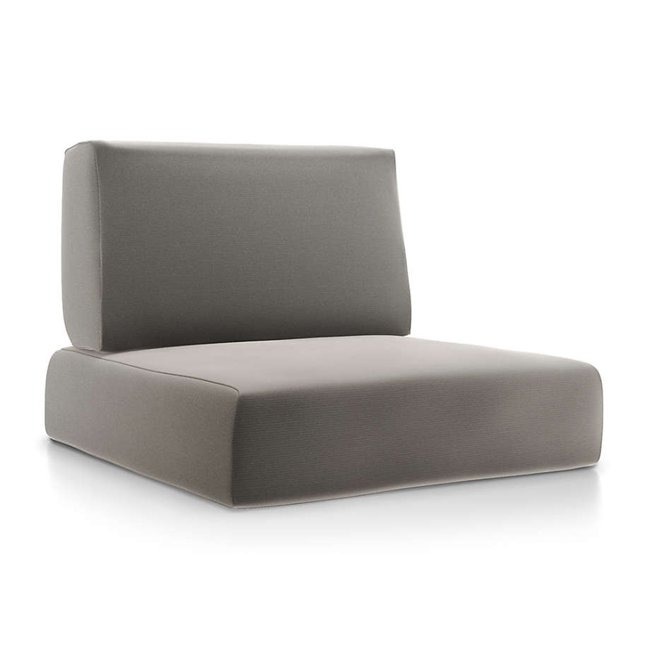 Walker Graphite Sunbrella Lounge Chair Cushions + Reviews Crate