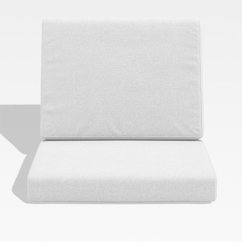 Walker White Sunbrella® Outdoor Dining Chair Cushions