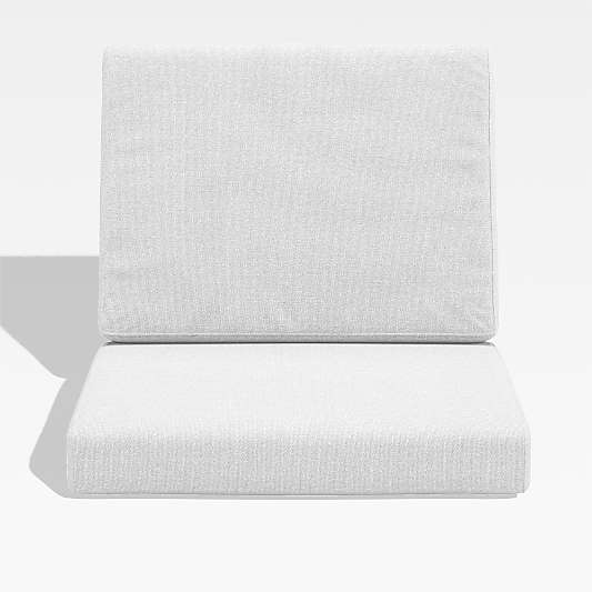 Walker White Sunbrella® Outdoor Dining Chair Cushions