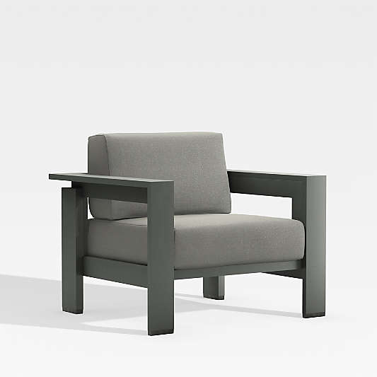 Replacement Walker Canvas Charcoal Sunbrella ® Outdoor Lounge/Swivel Chair Cushions