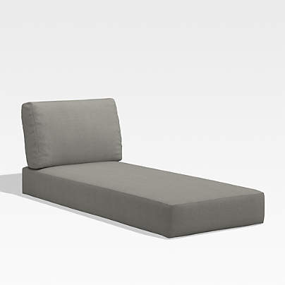 Walker Graphite Outdoor Chaise Cushion